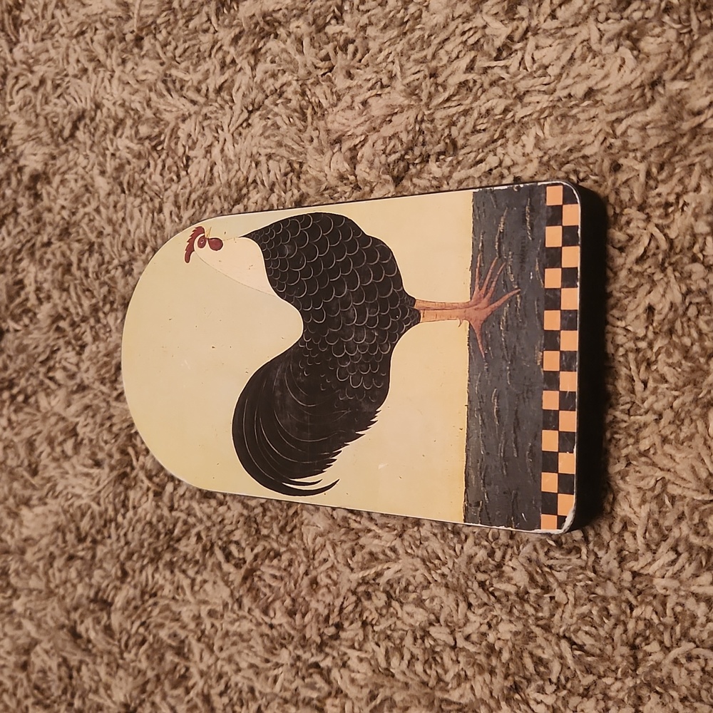 Warren Kimble Wooden Rooster Wall Hanging